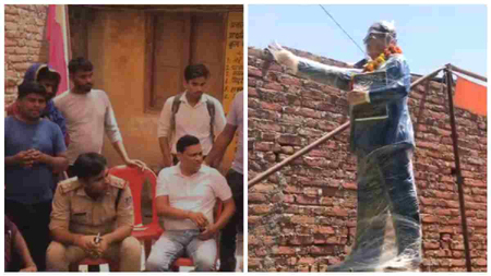अंबेडकर जयंती पर माहौल बिगाड़ने की कोशिश: सतना में रातोंरात लगाई प्रतिमा
