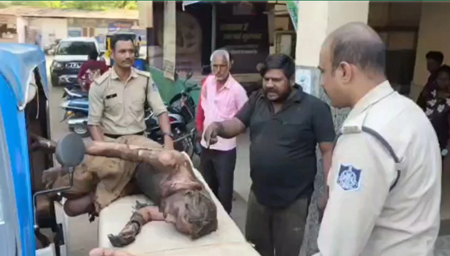 चोरी के संदेह में मां-बेटे को थाने लाई पुलिसः पति ने थाना परिसर में लगाई आग, देर रात इलाज के दौरान मौत