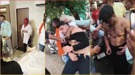 होटल में पकड़ाई हिंदू युवती, बजरंग दल ने युवक को अर्धनग्न कर घसीटा, मुंह पर पोता गोबर