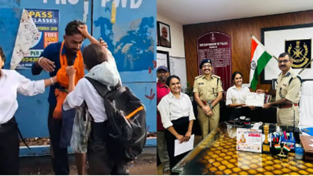 दो बहनों की बहादुरी को SP का सलाम, किया सम्मानित, मोबाइल स्नैचर की पकड़कर लगाई थी पिटाई