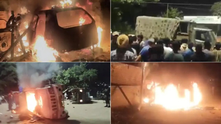 मणिपुर में तलाशी अभियान के बाद असम राइफल्स के कैंप पर भीड़ का हमला, तीन वाहन फूंके