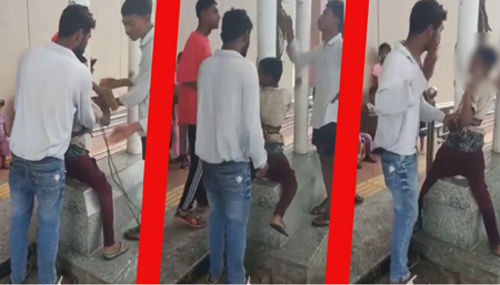 रेलवे स्टेशन पर हैवानियत! खंभे से बांधकर बेदम पीटा; चीखता रहा बच्चा, वीडियो वायरल होने से मचा हड़कंप