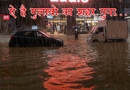 गुलाबों का शहर गुना 2 घंटे की बारिश में डूबा , प्रशासन के दावों की खुली पोल, स्कूलों की छुट्टी