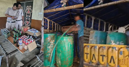 ढाबे पर मिला 50 लाख कीमत का जहरीला स्प्रिट, 3 गिरफ्तार