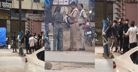 धर्मनगरी चित्रकूट में तालिबानी सजा: मोबाइल चोरी के शक में युवक को खंभे से बांधकर पीटा